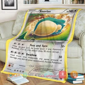 Pokemon Snorlax Blanket 5