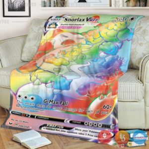 Pokemon Snorlax Vmax Sword And Shield Blanket 4