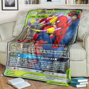 Pokemon Spider Man And Ariados Blanket