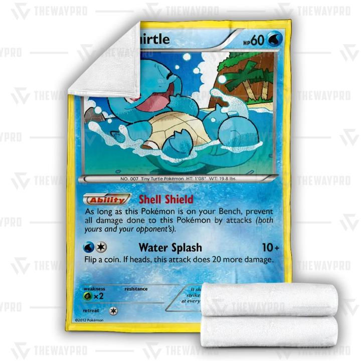 Pokemon Squirtle Blanket Pokemon Squirtle Blanket