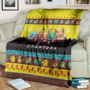 Pokemon Starters Blanket 4