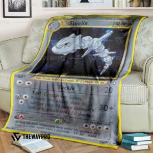 Pokemon Steelix 1St Edition Bedding Set And Quilt Blanket