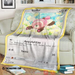 Pokemon Stufful Burning Shadows Soft Blanket