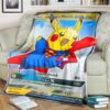 Pokemon SupermanS Pikachu Blanket
