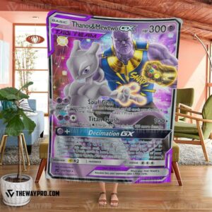 Pokemon Thanos And Mewtwo Gx Blanket 4