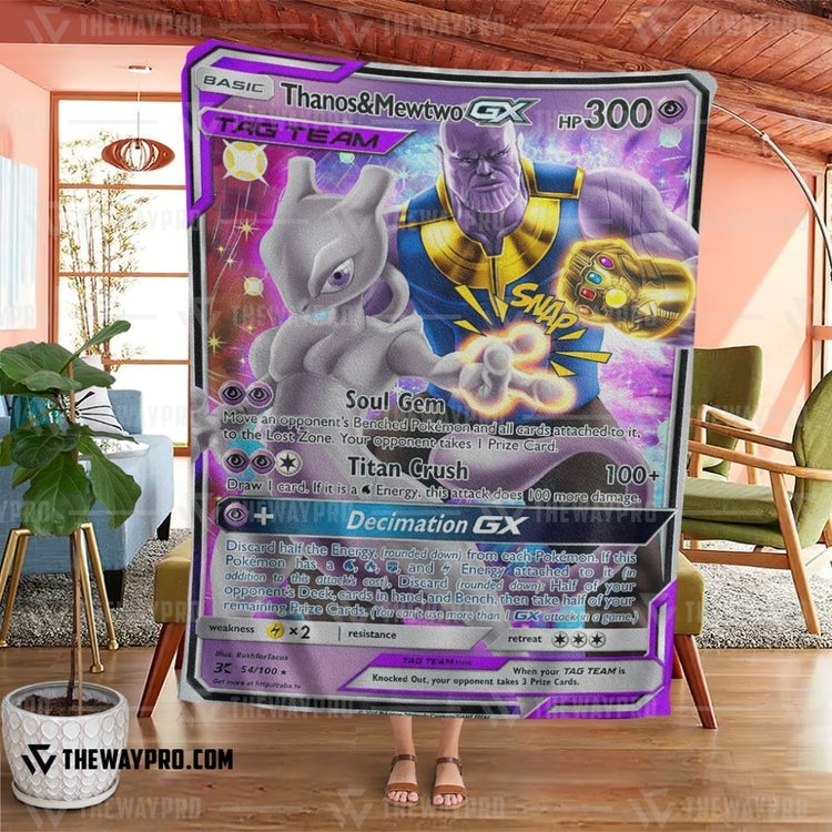 Pokemon Thanos And Mewtwo Gx Blanket 4 Pokemon Thanos And Mewtwo Gx Blanket 4