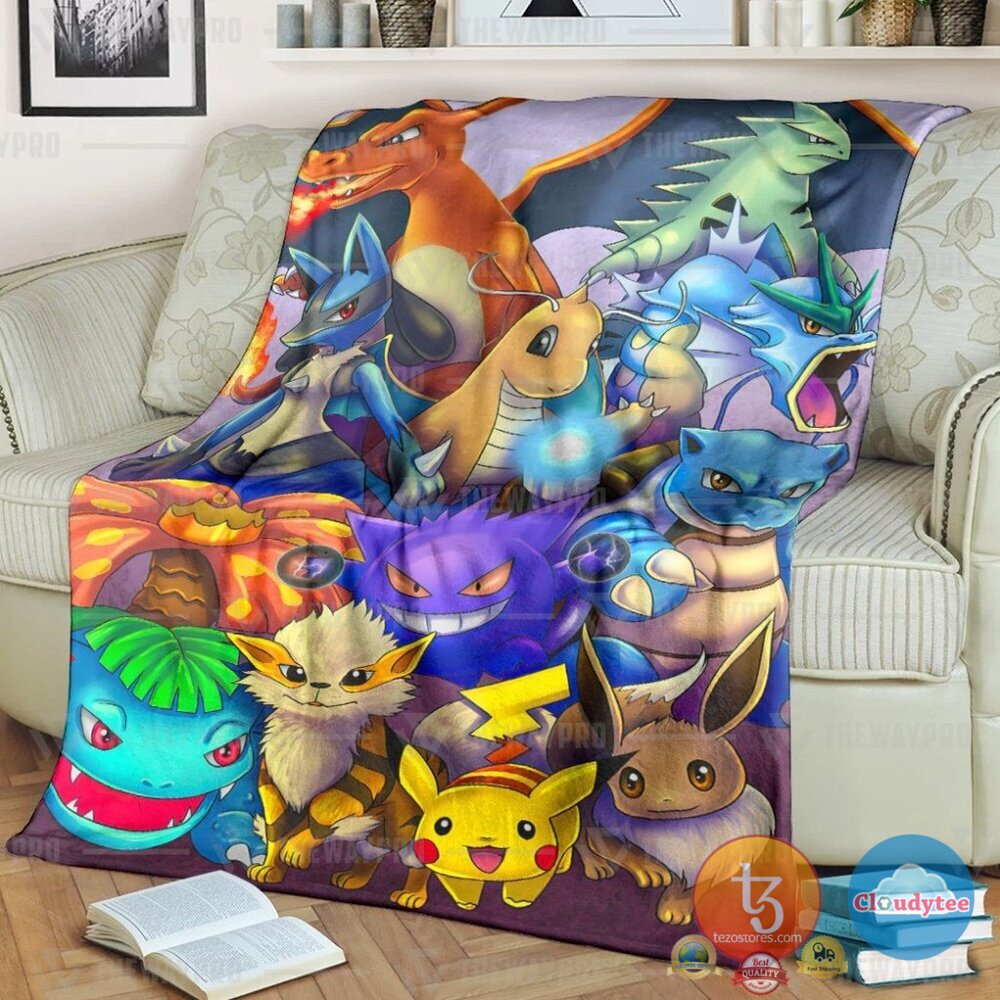 Pokemon The Poke Favourites Blanket Pokemon The Poke Favourites Blanket