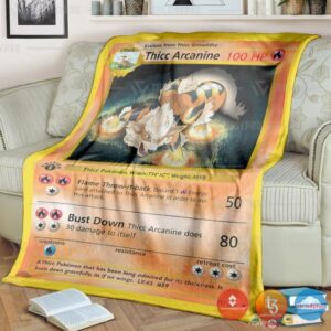 Pokemon Thicc Arcanine Blanket
