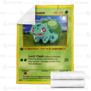 Pokemon Thicc Bulbasaur Blanket