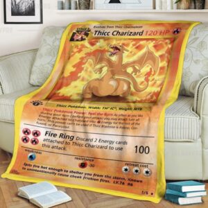 Pokemon Thicc Charizard Blanket