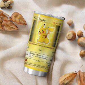 Pokemon Thicc Pikachu Blanket Quilt Rug Tumbler 7
