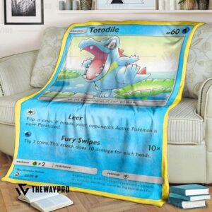 Pokemon Totodile Bedding Set And Quilt Blanket