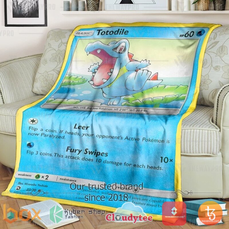 Pokemon Totodile Blanket 5 Pokemon Totodile Blanket 5