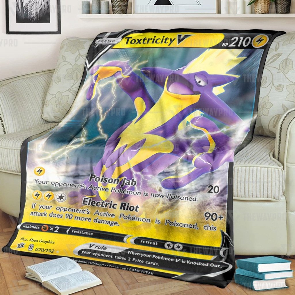 Pokemon Toxtricity Blanket Pokemon Toxtricity Blanket
