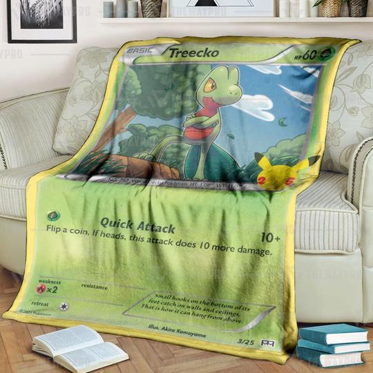 Pokemon Treecko Blanket Pokemon Treecko Blanket