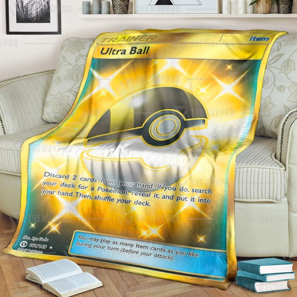 Pokemon Ultra Ball Trainer Blanket Pokemon Ultra Ball Trainer Blanket