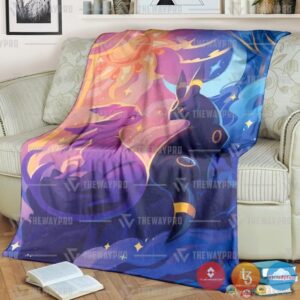 Pokemon Umbreon And Espeon Blanket