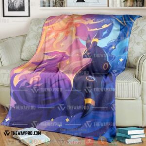 Pokemon Umbreon And Espeon Soft Blanket 5