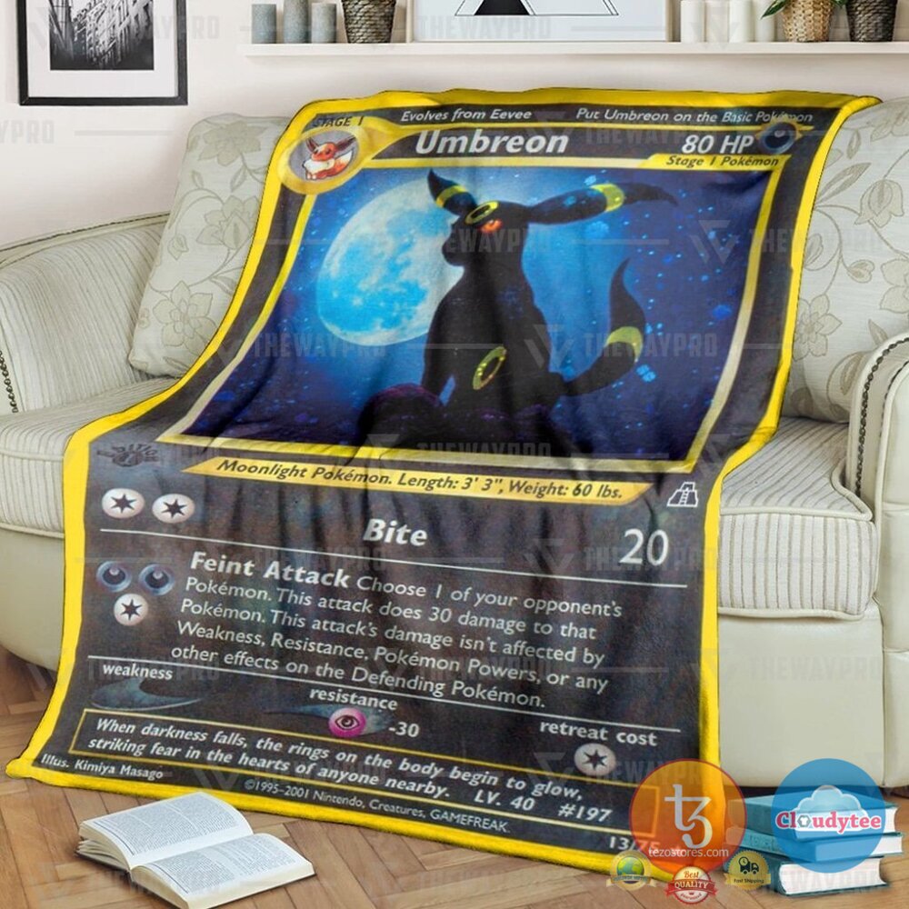 Pokemon Umbreon Neo Discovery Blanket Pokemon Umbreon Neo Discovery Blanket