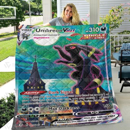 Pokemon Umbreon Vmax Evolving Skies Blanket Quilt Tumbler 5 Pokemon Umbreon Vmax Evolving Skies Blanket Quilt Tumbler 5