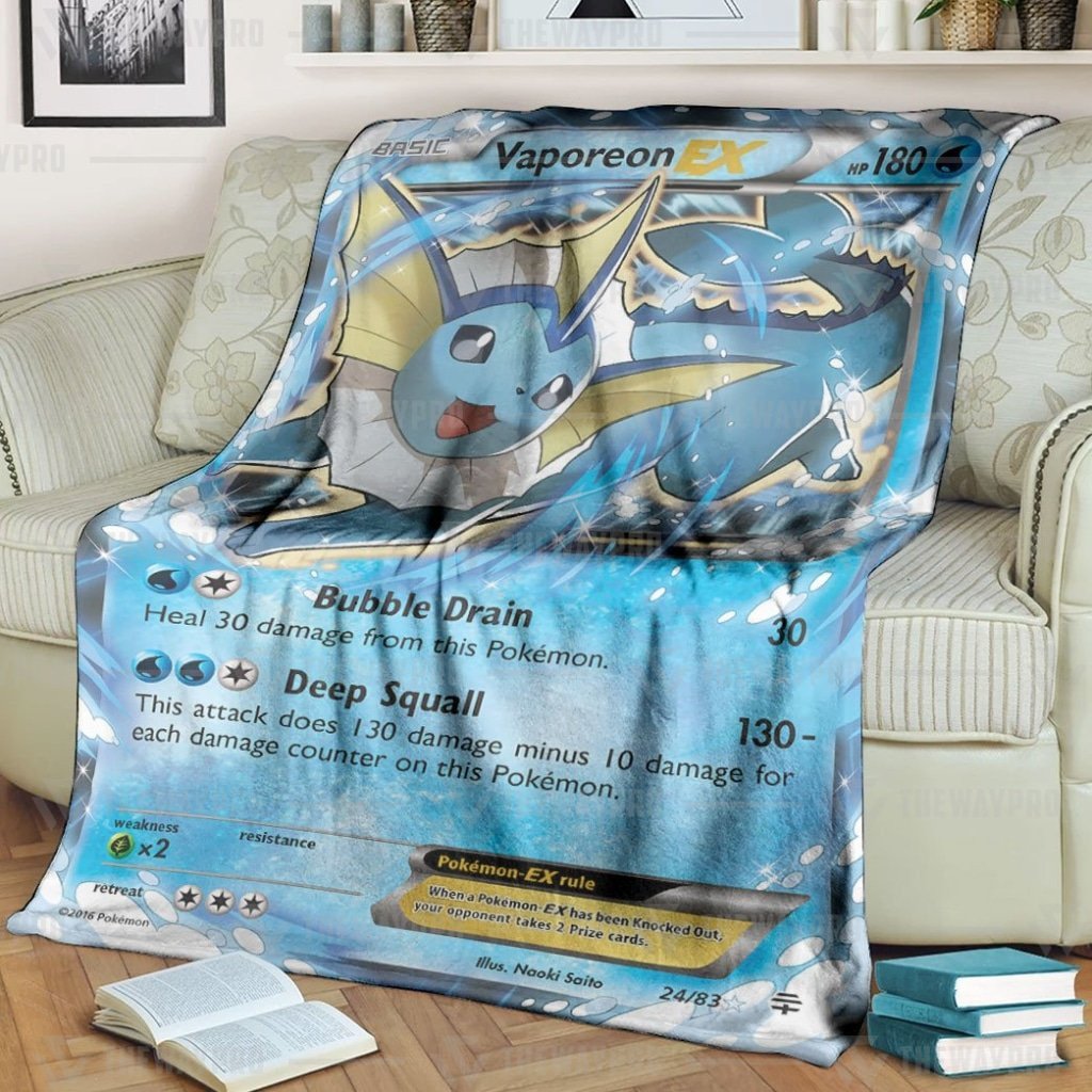 Pokemon Vaporeon Ex Blanket Pokemon Vaporeon Ex Blanket