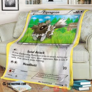 Pokemon Zigzagoon Soft Blanket 4