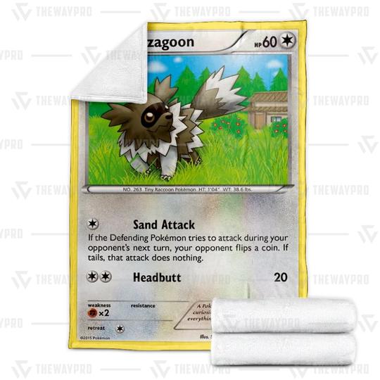 Pokemon Zigzagoon Soft Blanket Pokemon Zigzagoon Soft Blanket