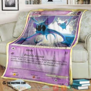 Pokemon Zubat Unleashed Soft Blanket