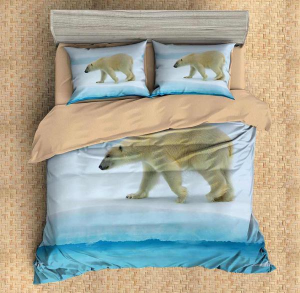 Polar Bear Duvet Cover and Pillowcase Set Bedding Set Polar Bear Duvet Cover and Pillowcase Set Bedding Set