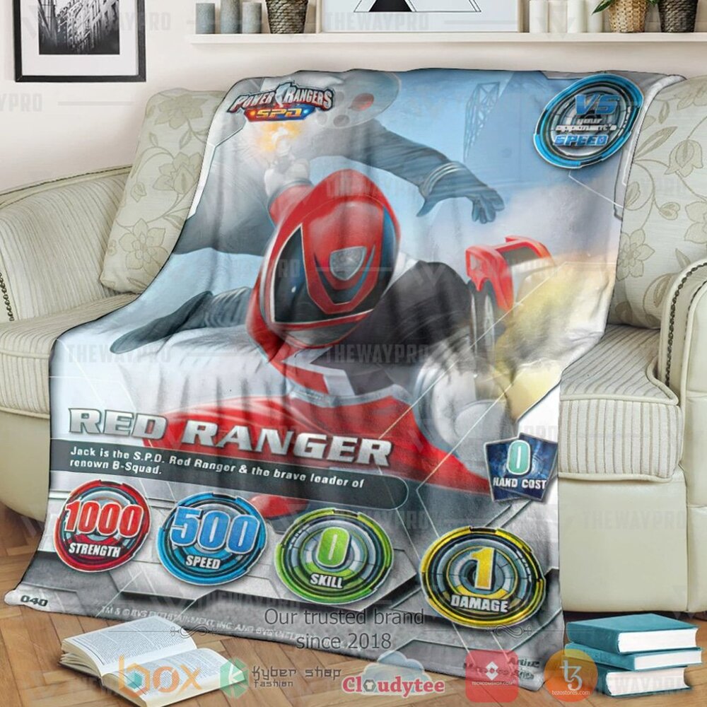 Power Ranger Spd Red Ranger Custom Soft Blanket Power Ranger Spd Red Ranger Custom Soft Blanket