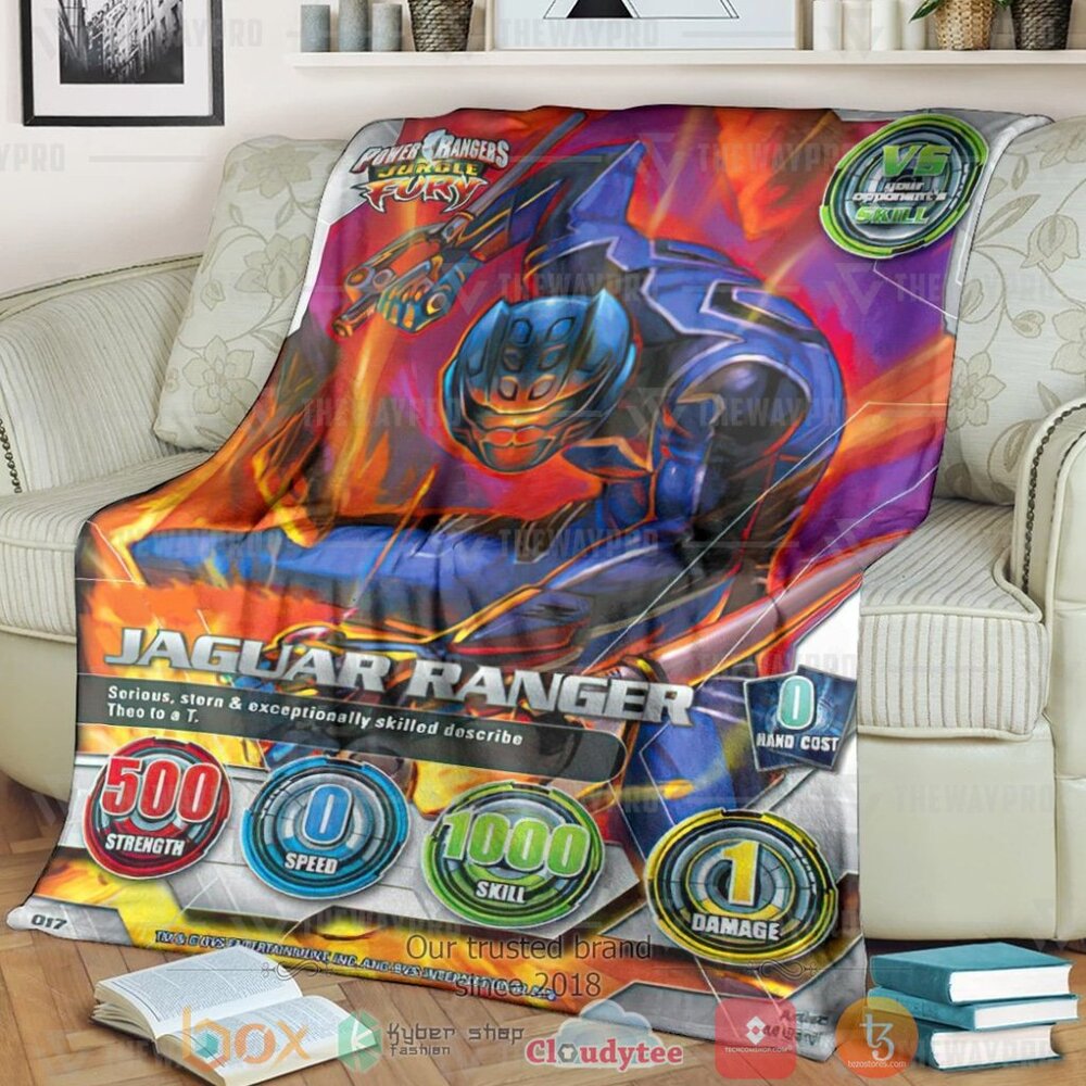 Power Rangers Jungle Fury Jaguar Ranger Custom Soft Blanket Power Rangers Jungle Fury Jaguar Ranger Custom Soft Blanket