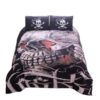 Printed s Black Rose Red Duvet Cover and Pillowcase Set Bedding Set