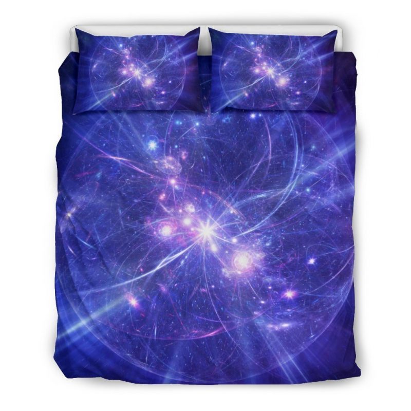 Purple Light Circle Galaxy Space Print Duvet Cover and Pillowcase Set Bedding Set Purple Light Circle Galaxy Space Print Duvet Cover and Pillowcase Set Bedding Set