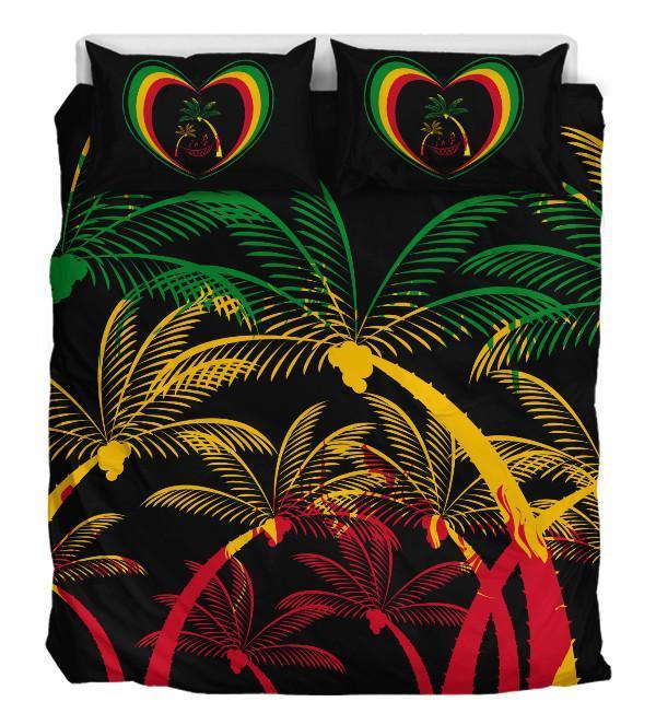 Rasta Heart Duver Duvet Cover and Pillowcase Set Bedding Set Rasta Heart Duver Duvet Cover and Pillowcase Set Bedding Set