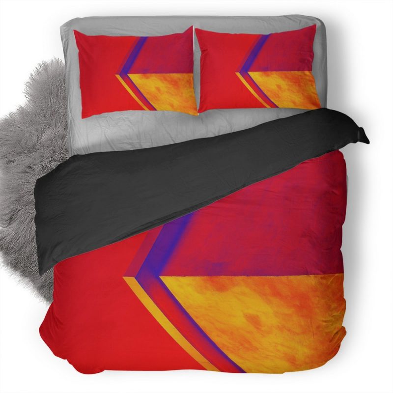 Red Arrows Shapes Art Duvet Cover and Pillowcase Set Bedding Set Red Arrows Shapes Art Duvet Cover and Pillowcase Set Bedding Set