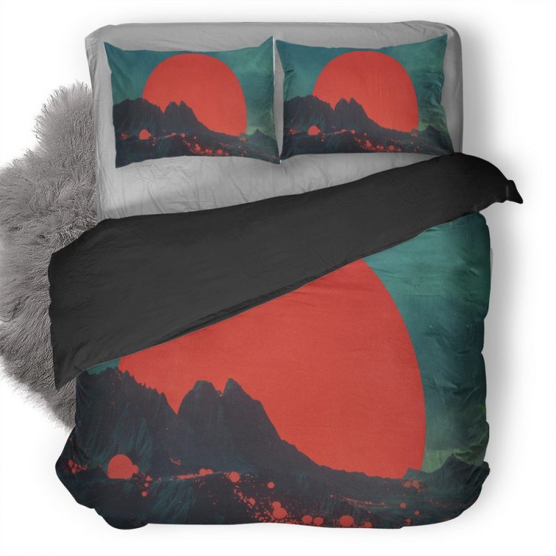 Red Planet Digital Art Fantasy Mm Duvet Cover and Pillowcase Set Bedding Set Red Planet Digital Art Fantasy Mm Duvet Cover and Pillowcase Set Bedding Set