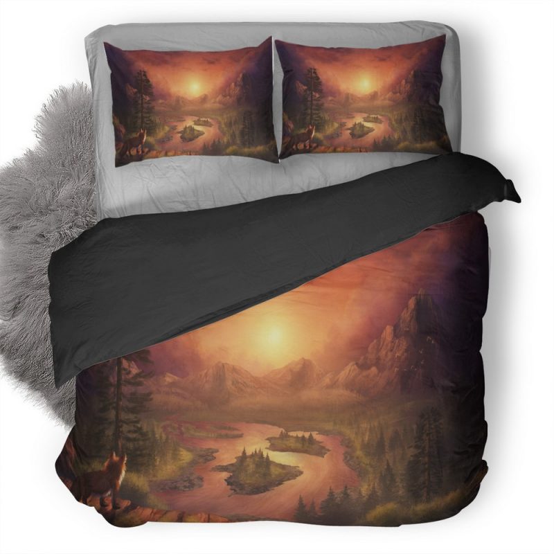 Redfox Digital Art J0 Duvet Cover and Pillowcase Set Bedding Set Redfox Digital Art J0 Duvet Cover and Pillowcase Set Bedding Set