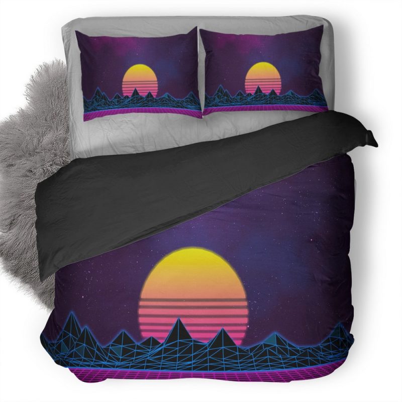 Retrowave Ap Duvet Cover and Pillowcase Set Bedding Set Retrowave Ap Duvet Cover and Pillowcase Set Bedding Set