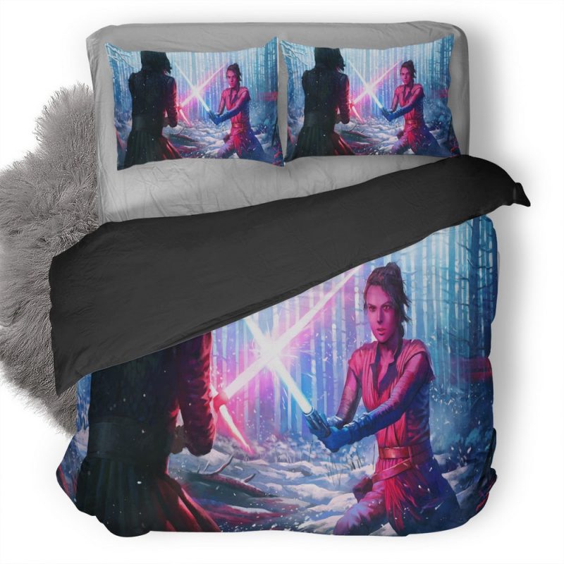 Rey And Kylo Ren Art D7 Duvet Cover and Pillowcase Set Bedding Set Rey And Kylo Ren Art D7 Duvet Cover and Pillowcase Set Bedding Set