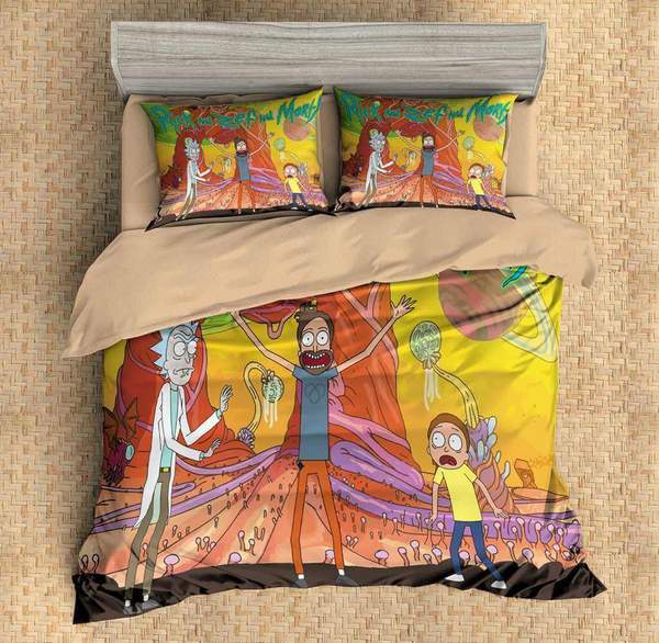 Rick And Morty 2 Duvet Cover and Pillowcase Set Bedding Set 537 Rick And Morty 2 Duvet Cover and Pillowcase Set Bedding Set 537