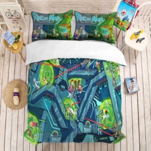 Rick And Morty 2212 Duvet Cover and Pillowcase Set Bedding Set