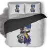 Rider Helmet Dog Minimal 3T Duvet Cover and Pillowcase Set Bedding Set