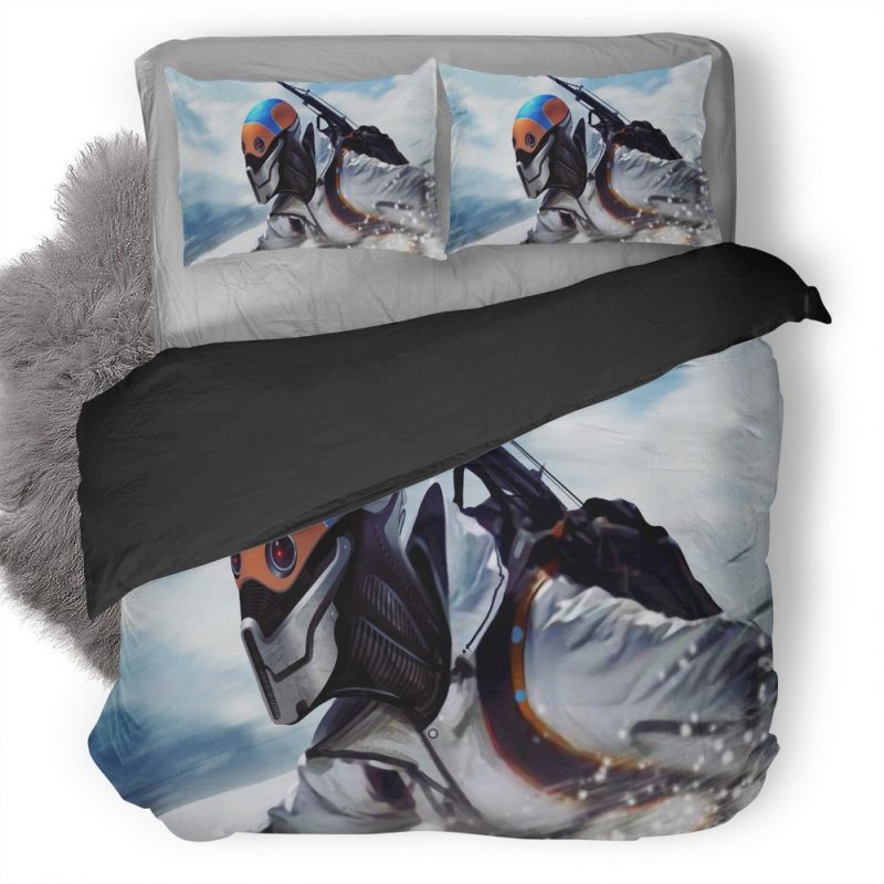 Robot In Snow Artwork 49 Duvet Cover and Pillowcase Set Bedding Set Robot In Snow Artwork 49 Duvet Cover and Pillowcase Set Bedding Set