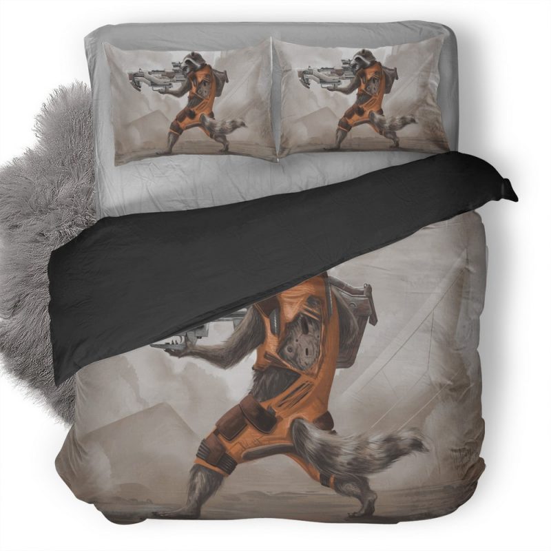 Rocket Raccoon Artwork Do Duvet Cover and Pillowcase Set Bedding Set Rocket Raccoon Artwork Do Duvet Cover and Pillowcase Set Bedding Set