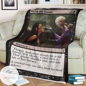 Roe 123 Perish The Thought Game Mtg Magic The Gathering Blanket