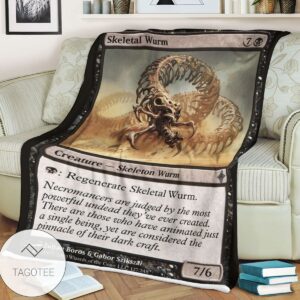 Roe 127 Skeletal Wurm Game Mtg Magic The Gathering Blanket