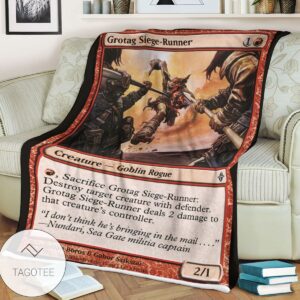 Roe 149 Grotag Siege Runner Game Mtg Magic The Gathering Blanket Tagotee