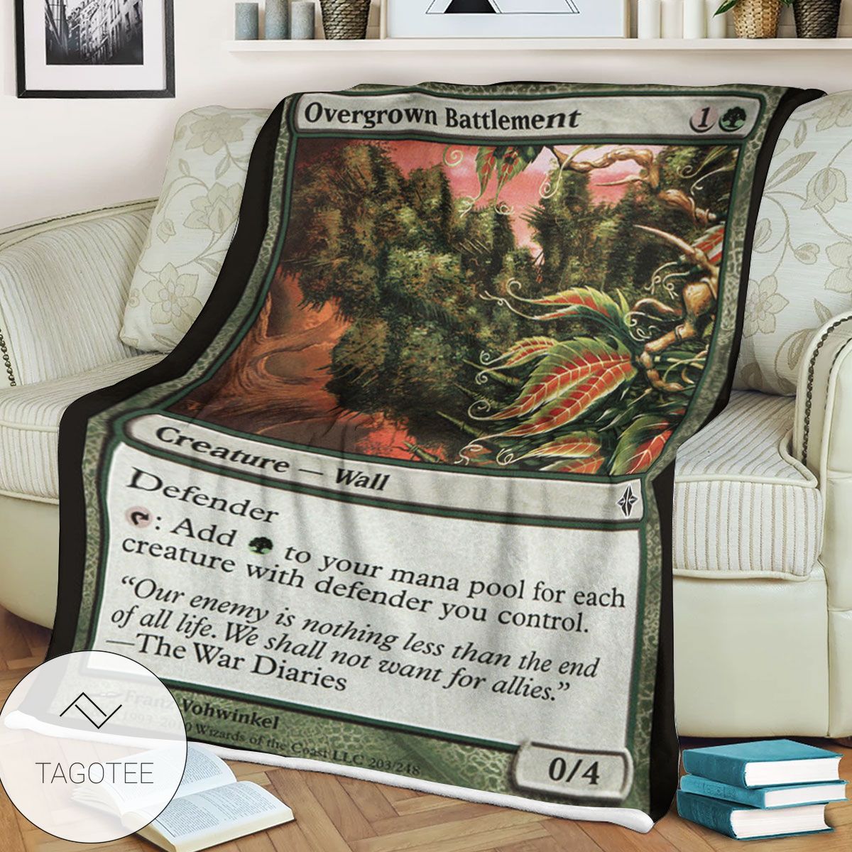 Roe 203 Overgrown Battlement Game Mtg Magic The Gathering Blanket Tagotee Roe 203 Overgrown Battlement Game Mtg Magic The Gathering Blanket Tagotee