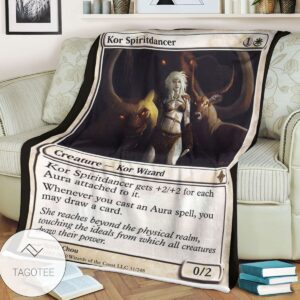 Roe 31 Kor Spiritdancer Game Mtg Magic The Gathering Blanket