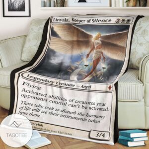 Roe 33 Linvala Keeper Of Silence Game Mtg Magic The Gathering Blanket Tagotee